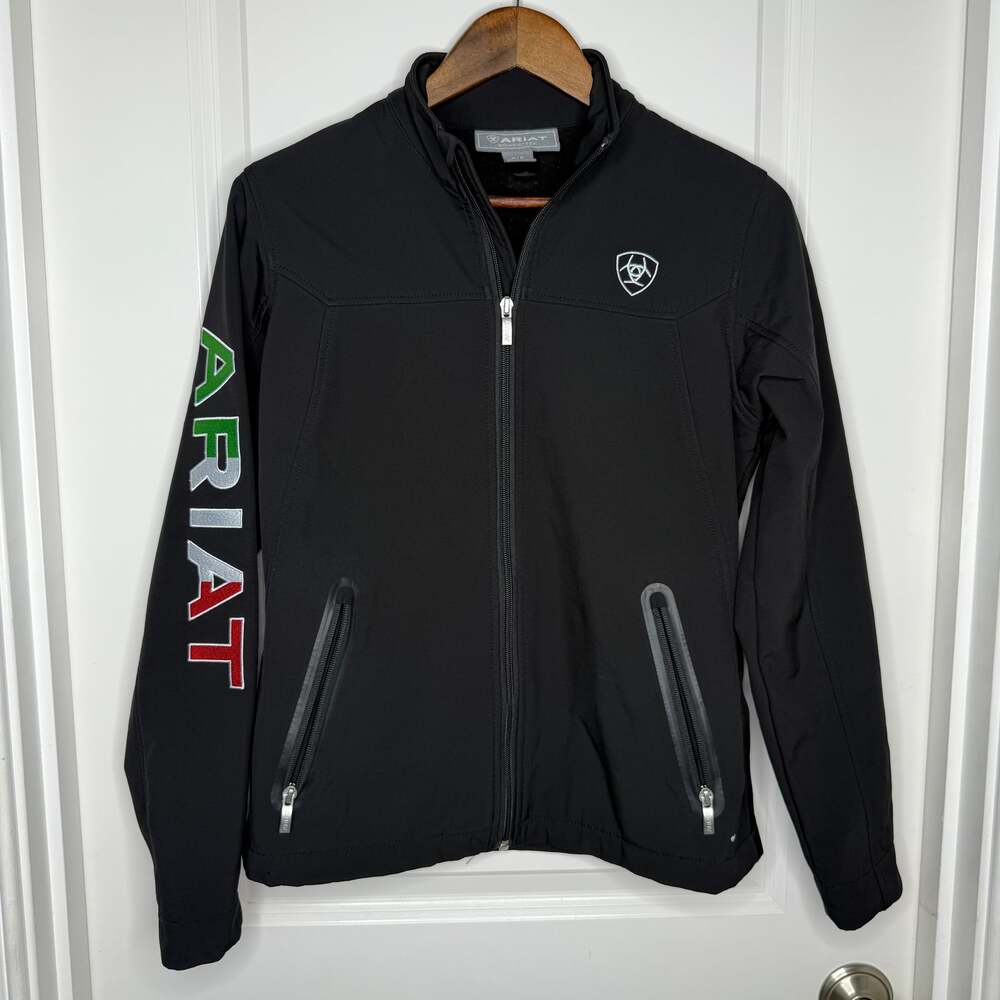 Ariat Black Performance Jacket with Multicolor Logo